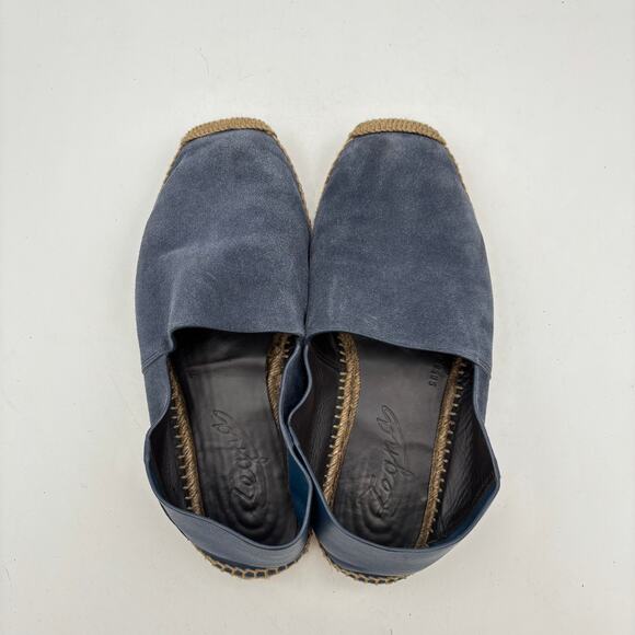 Ermengildo Zegna Suede Espadrilles Navy Men\'s 8.5 US Quiet Luxury Flats Loafers main image 6